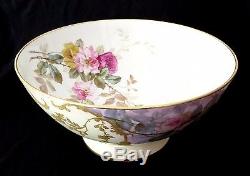 Limoges France LARGE 14 3/8 Punch Bowl Circa 1891 1932 W. Guerin W. G. & Co