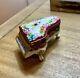 Limoges France Marque Deposee Rehausse Main 2000 Porcelain Piano Trinket Box