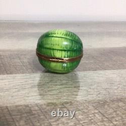 Limoges France PV Marque Deposee Peint Main Watermelon Trinket Box