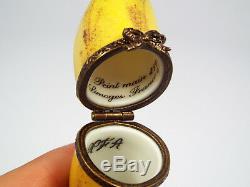 Limoges France Peint Main Banana Trinket Box, Limited Edition #259/300