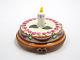 Limoges France Peint Main Happy Birthday Cake With Candle Trinket Box, #294/300