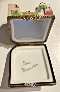 Limoges France Peint Main Rochard Lombard Street San Francisco Trinket Box RARE