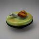 Limoges France Peint Main Snail Trinket Box, Artist Signed Mc