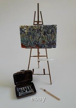 Limoges France Peint Main Trinket Box & Easel Limited Edition 26 / 250 Van Gogh