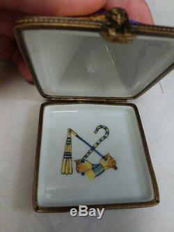 Limoges France Peint Main Trinket Box LUXOR LAS VEGAS SPECIALLY MADE HOTEL