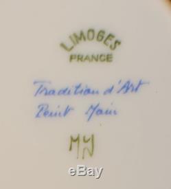 Limoges France Peint Main Trinket Box Tradition d'Art Large Thanksgiving Turkey