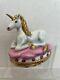 Limoges France Peint Main Unicorn Porcelain Trinket Box Hand Painted Numbered