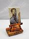Limoges France Peint Main Van Gogh Self Portriat Before Easel Trinket Box