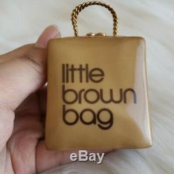 Limoges France Porcelain Little Brown Bag Trinket Box