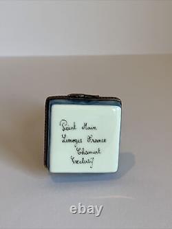 Limoges France Porcelain Trinket Box Chamart Peint Main Pelican Box