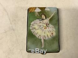 Limoges France Porcelain Trinket Box J Dumont Edgar Degas Ballet Star LE 65/400