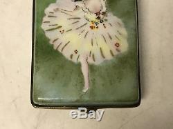 Limoges France Porcelain Trinket Box J Dumont Edgar Degas Ballet Star LE 65/400