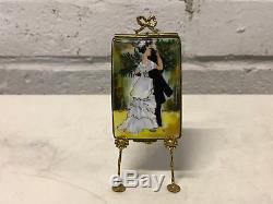 Limoges France Porcelain Trinket Box Renoir Dance in the City LE 15/750