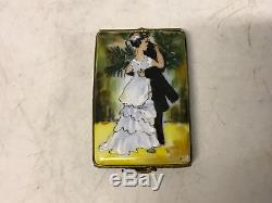 Limoges France Porcelain Trinket Box Renoir Dance in the City LE 15/750