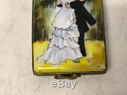 Limoges France Porcelain Trinket Box Renoir Dance in the City LE 15/750