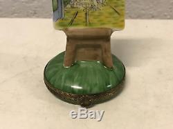 Limoges France Porcelain Trinket Box Van Gogh Cafe Terrace at Night