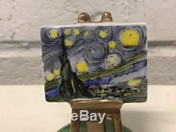 Limoges France Porcelain Trinket Box Van Gogh The Starry Night