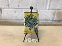 Limoges France Porcelain Trinket Box Vincent Van Gogh Vase with Irises LE 15/400