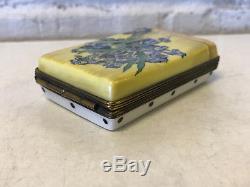 Limoges France Porcelain Trinket Box Vincent Van Gogh Vase with Irises LE 15/400