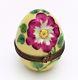 Limoges, France Porcelain Trinket Box, Wild Rose Egg Limited Edition, 300 Of 300