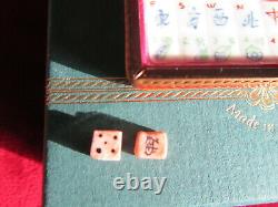 Limoges France Rochard Peint Main Mahjong Trinket Box withDice & Box
