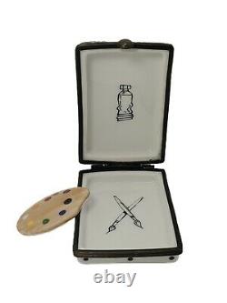 Limoges France Signed Porcelain Trinket Box Gustav Klimt The Kiss LE 004/400