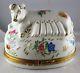 Limoges France Sow With Suckling Pigs Large Trinket Box