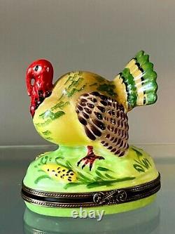 Limoges France Tiffany & Co Thanksgiving Turkey Trinket Box