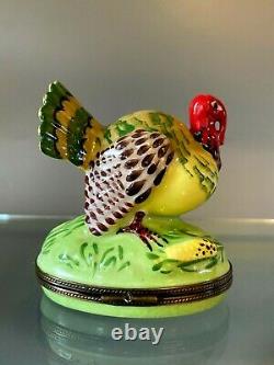 Limoges France Tiffany & Co Thanksgiving Turkey Trinket Box