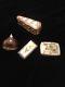 Limoges France Trinket Box Lot Eze Village, Chestnut, Shoebox, Violin