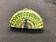 Limoges France Trinket Box Peacock With 24k Gold Fan Shaped Peint Main Rare