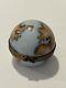 Limoges France Trinket Box Peint Main World Globe Planet Earth Retired