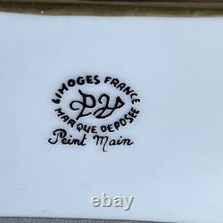 Limoges France Trinket Box Rare Suitcase/Lamp/Book/Glasses Vintage Peint Main