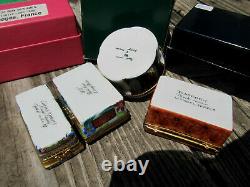 Limoges France Trinket Peint Main Boxes Mixed withPerfume Bottles PARTS LOT AS IS