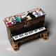 Limoges France Upright Piano With Orchestra Handpainted Trinket Box