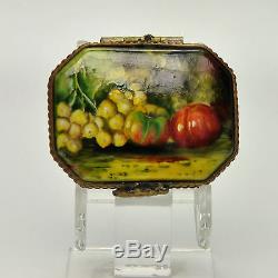 Limoges French Porcelain Box STILL LIFE WITH TOMATOES 22