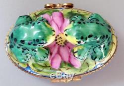 Limoges French Porcelain Frog Trinket Box