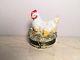 Limoges Hen With Baby Chicks Rochard Peint Main France Rare Vintage Box