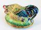 Limoges Hand Painted Hinged Trinket Box Rooster On Top Of A Chicken Chamart
