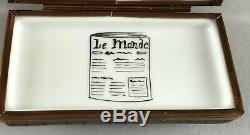 Limoges Imports Trinket Box Paris News Stand Hand Painted SIGNED 557