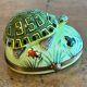 Limoges Imports Trinket Box Turtle With Frog And Ladybug Peint Main