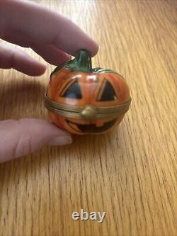 Limoges Jack-o-pattern Ring Box