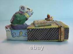 Limoges Mouse in Match Box Bed-Limited edition of 750