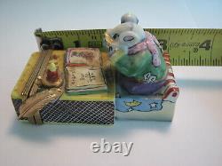 Limoges Mouse in Match Box Bed-Limited edition of 750