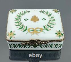 Limoges Napoleon Bee Trinket Box & Trinket Tray Set Mint Condition