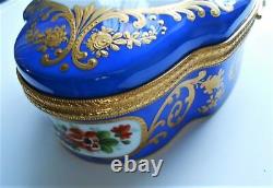 Limoges New Genuine Porcelain Original Large Dresser Box Peint Main France $2000