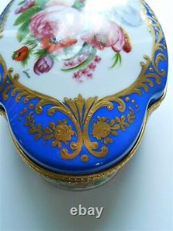 Limoges New Genuine Porcelain Original Large Dresser Box Peint Main France $2000