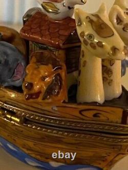 Limoges Noah's Ark Box La Gloriette Peint Main