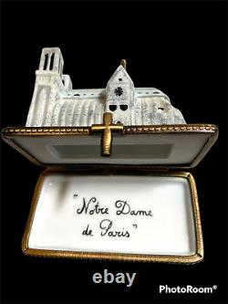 Limoges Notre Dame Trinket Box in Pristine Pre Owned Condition