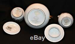 Limoges Pastoral Coffee Set On Tray